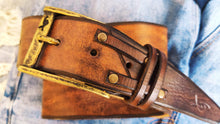 Brown Leather Belt By Ishaor  The  Perfect  Gift for men