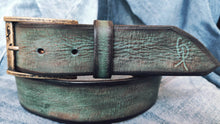 Vintage Mens Leather Belt - Customized Christmas Gift for Him