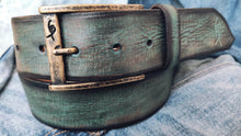 Vintage Mens Leather Belt - Customized Christmas Gift for Him