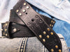 Wifi Belt - Black with Silver Rivets