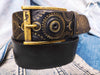 Biker Belt - Black & Gold