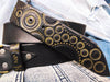 Biker Belt - Black & Gold