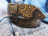 Biker Belt - Brown & Gold