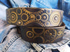 Biker Belt - Brown & Gold