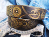 Biker Belt - Brown & Gold