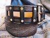 Square Belt - Brown with Gray Wash