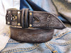 Square Belt - Brown with Gray Wash