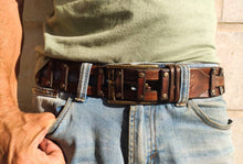 Handcrafted Leather Belt for Men by Ishaor - Designer Artisan Vintage Style Perfect Christmas Gift