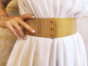 Bridal Belts, white & gold leather belt for wedding dress made by hand exactly to your size. wedding belt, dress belt, white dress belt.