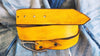 Wide Leather Belt - Yellow