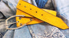 Wide Leather Belt - Yellow