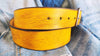 Wide Leather Belt - Yellow