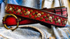 Alligator Belt With Rivets - Red