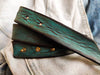 Buckleless Belt - Turquoise with Brown Wash