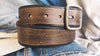 Mens Custom Leather Belt - Brown Tan with Buckle - Gift for Him - Handmade Design