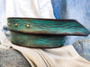 Buckleless Belt - Turquoise with Brown Wash