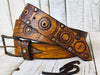 Biker Belt - Yellow with Brown Wash