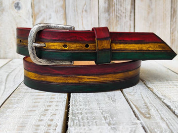 Handmade Rasta Belt with Authentic Rasta Colors