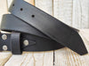 Mens Vintage Black Leather Belt - High Quality Genuine Leather for Fathers Day or Everyday Wear