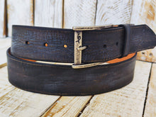 Artisan Handmade Brown Leather Belt with Vintage Finish - Versatile Color-Matching Accessory