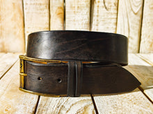 ISHAOR High-Quality Handmade  Brown Leather Belt for Everyday Wear