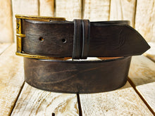 ISHAOR High-Quality Handmade  Brown Leather Belt for Everyday Wear