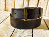 High-Quality Handmade Brown Leather Everyday Belt - ISHAOR