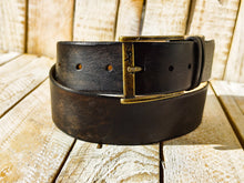 Ishaor Handmade Brown Leather Rodeo Style Belt - High-Quality for Everyday Wear