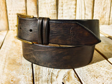 ISHAOR High-Quality Handmade  Brown Leather Belt for Everyday Wear