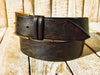 High-Quality Handmade Brown Leather Everyday Belt - ISHAOR