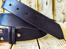 Customizable Vintage Black Leather Mens Belt with Silver Buckle - Personalized Gift for Dad Boyfriend or Any Man