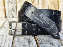 Upgrade Your Style: Black Leather Belt with silver E-Stamp and silver removable buckle by  Ishaor