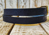 Sleek Black Leather narrow Belt with Elegant Gold Buckle - Stylish and Versatile Accessory"