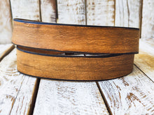 Western Cowboy Light Brown Leather Belt - Full Grain Handcrafted and Perfect for Jeans