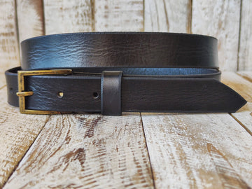 Narrow black  Leather Belt for men and for women with option to personalization with name made from Genuine Leatherperfect Boyfriend Gift