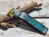 Turquoise Leather Watch Band - Fits Standard Apple Watches 22mm HandmadeTransform Your Watch with a Handmade Turquoise Leather Band 22mm for Standard Apple Watches