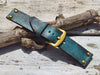 Handmade Turquoise Leather Watch Band – Fits Standard & Apple Watches (22mm)