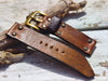 Handmade Vintage Brown Leather Watch Band – Fits Standard & Apple Watches (22mm)