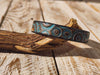 Handcrafted Steampunk Leather Bracelet - 1.5 cm Brown & Turquoise Motorcycle Gear Design by ISHAOR