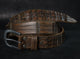 Alligator Leather Belt - Brown