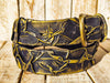 Unique Handmade 3D Leather Belt with Black Gold Accents - Artistic Fashion Accessory