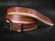 Custom Leather Unisex Belt - Mens Brown Artisan Gift - Unique Handcrafted Customizable