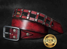 Leather Belt, Men's Belt, Woman's Leather Gift, Buckle Belt, Unisex Belt, Woman's Belt, Woman Leather Accessories, Red Belt, Unique Belt