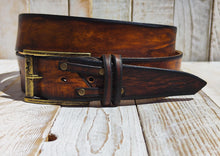 Handcrafted Brown Leather Belt - Perfect Medieval Gift for Him or Her - Mens Accessories by Ishaor