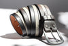 Three Stripe Belt - Black, White & Gray