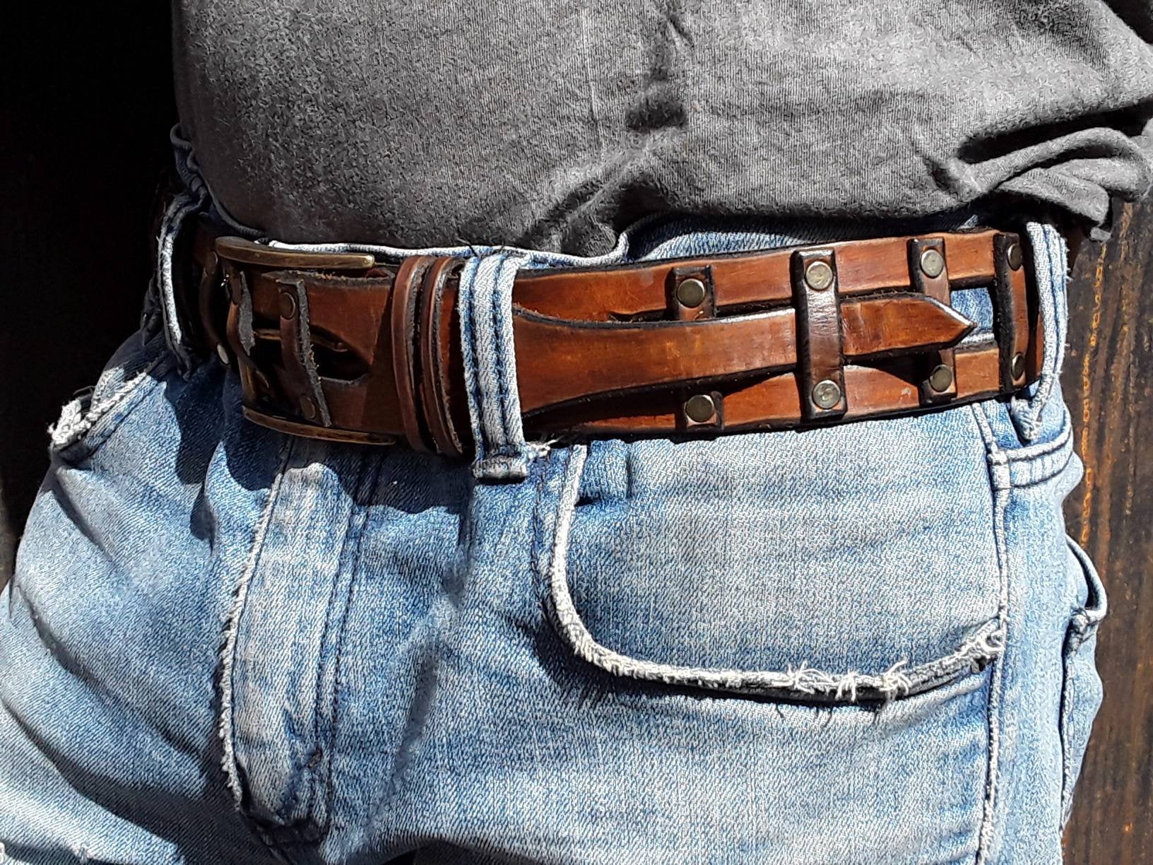 Adrian Belt, Handcrafted Human Leather
