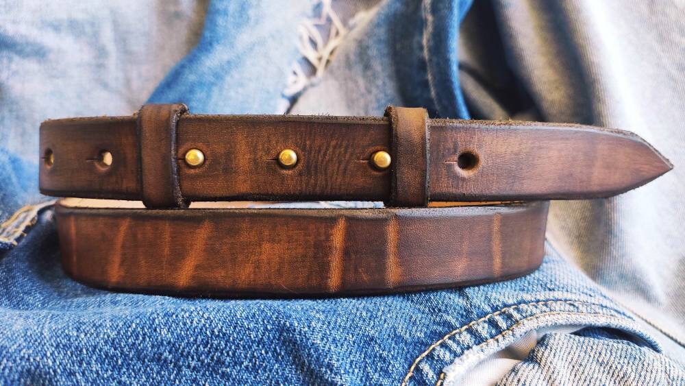 Vintage Biker belt - Brown – ISHAOR