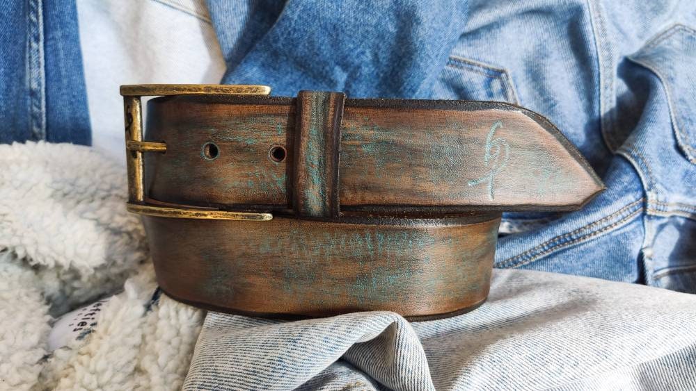 Vintage Leather Belt in Brown