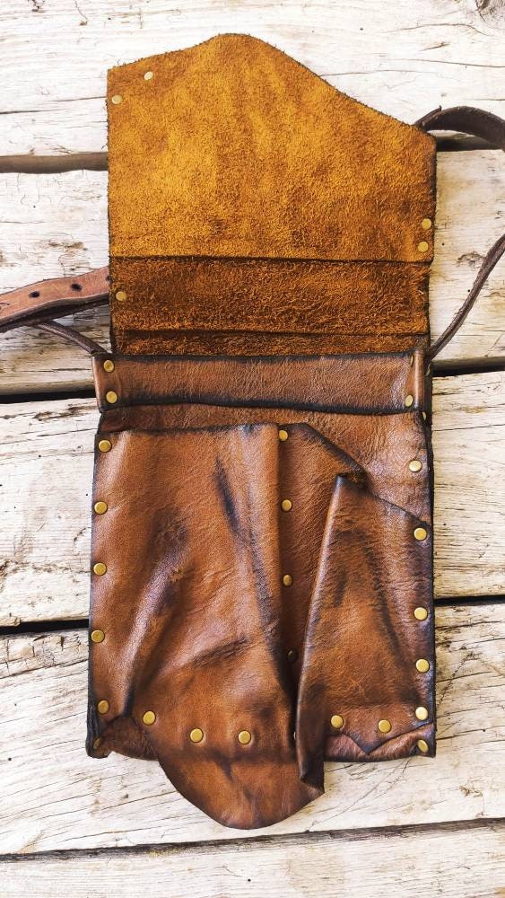 Belt Pouch Waist Bag Medieval Vintage Leather Pouch Cellphone